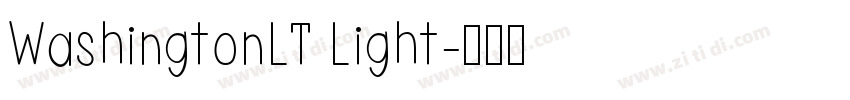 WashingtonLT Light字体转换
